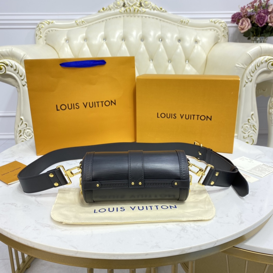 Louis Vuitton PAPILLON TRUNK Handbag Epi Leather M58655 Black